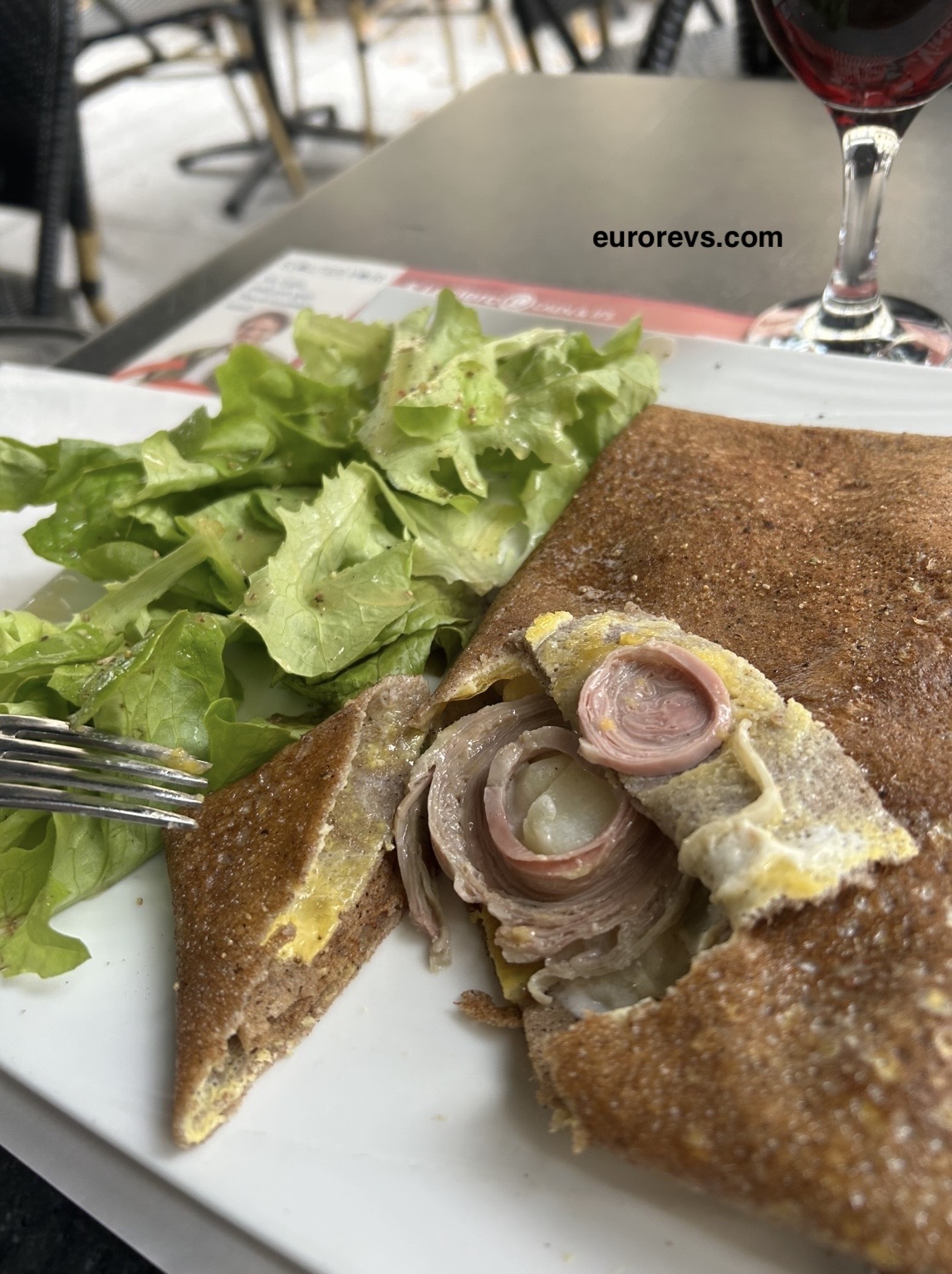 French beechwood smoked pork chitterlings of tripe and stomach. Stinky Andouille De Vire from Normandy