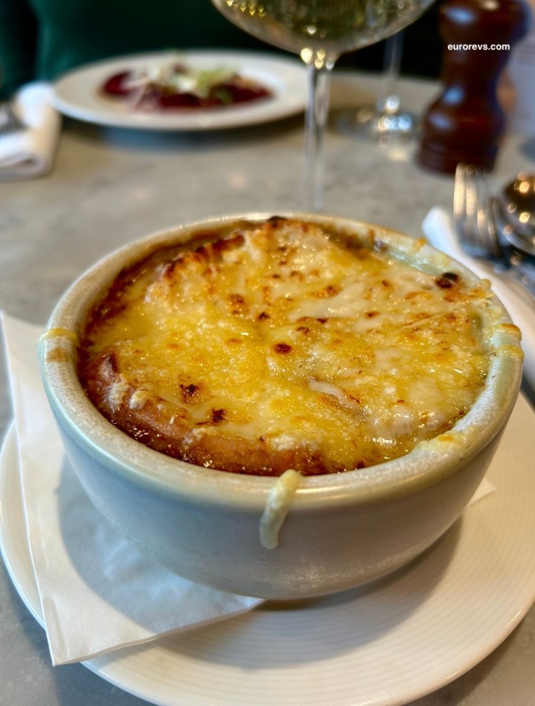 The small starters at Côte Brasserie in London, which included a French Onion Soup 