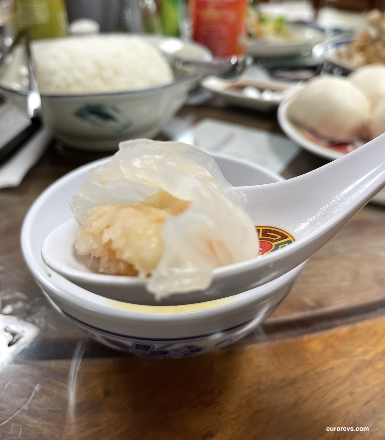 Prawn dumpling classically served at dum sum. Har Gow originates from Xiguan, Guangzhou China 