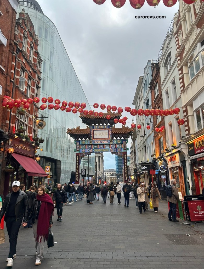 China Town in London during Chinese New Year