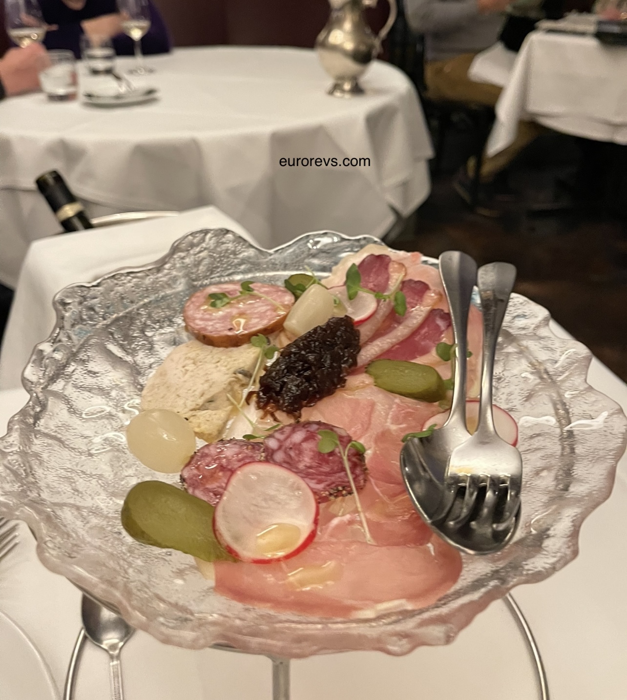 Smoked duck breast, sausage Morteau, saucisson, foie gras and chicken terrine, jambon cru